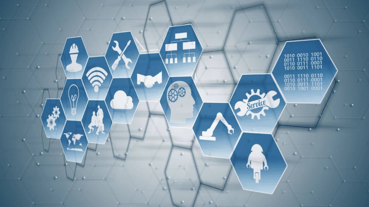 Modern network server room with organized cabling and equipment with secure IT infrastructure